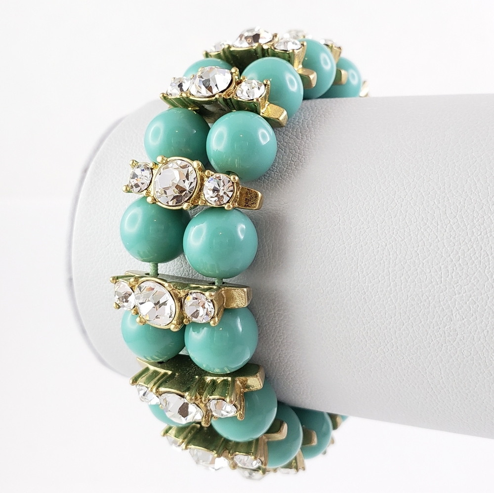 NWOT! J. Crew Statement Bracelet Blue Green - Picture 2 of 7